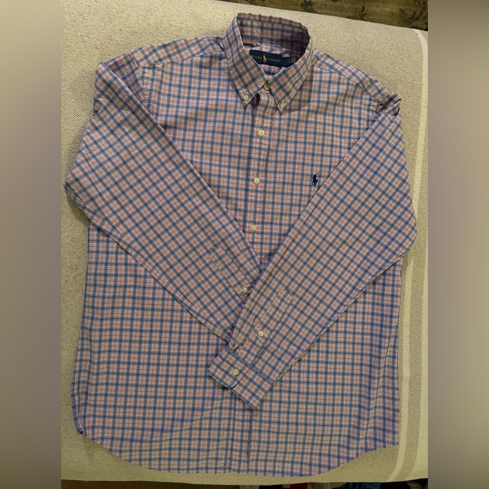Polo Ralph Lauren Men's Classic-Fit Plaid
Oxford Shirt